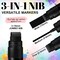 4 PCS Black Jumbo Permanent Markers - 15mm Wide Tip Thick Acrylic Paint Pen, Large Acrylic Paint Markers for Rock Painting, Calligraphy, Poster, Canvas, Sign, Glass, Wood, Metal, Ceramic